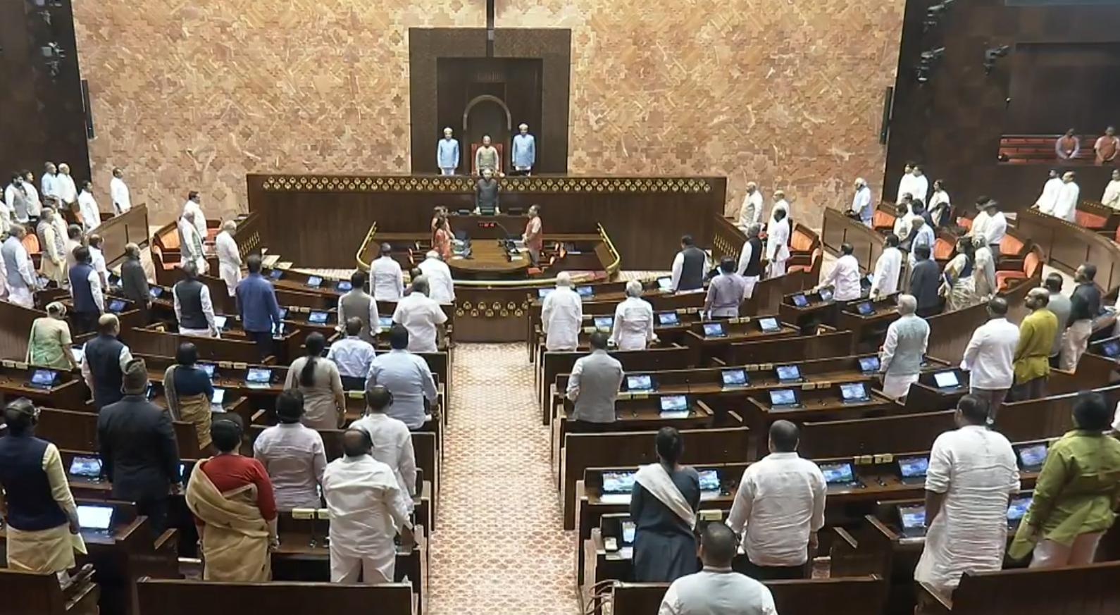 Rajya Sabha adjourned till 2 pm amid Oppn uproar over rule 267 notices