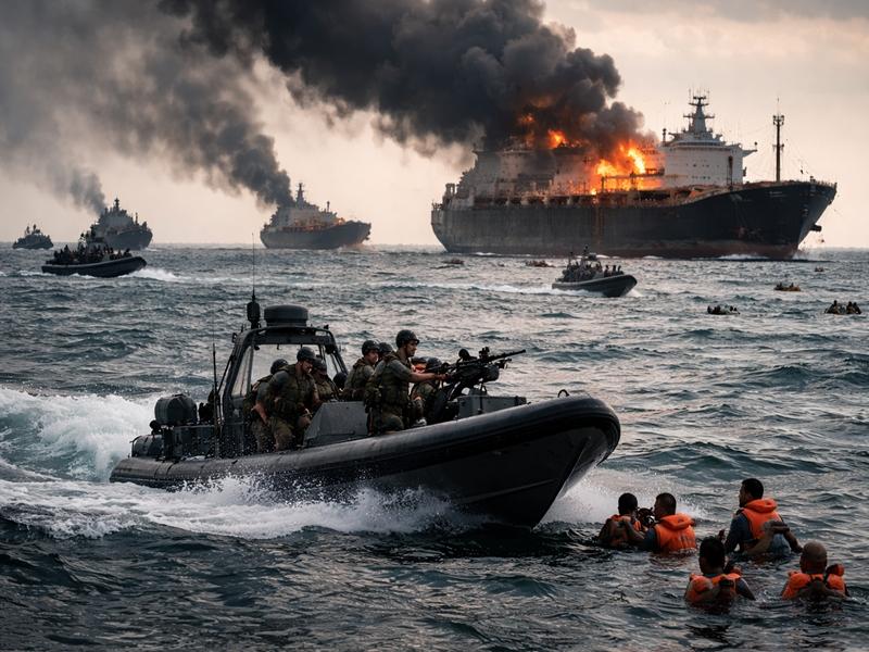 Escalating Maritime crisis in Persian Gulf: 5 lives lost, 69 rescued; 10 vessels hit amid conflict
