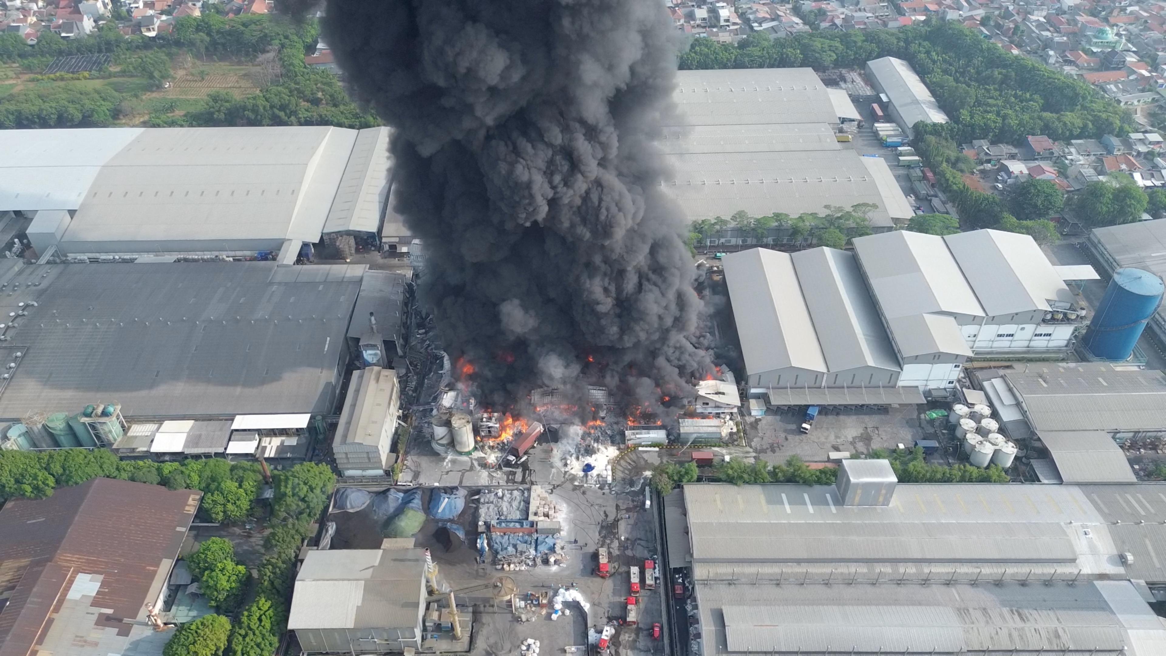 Jakarta Oil Factory fire