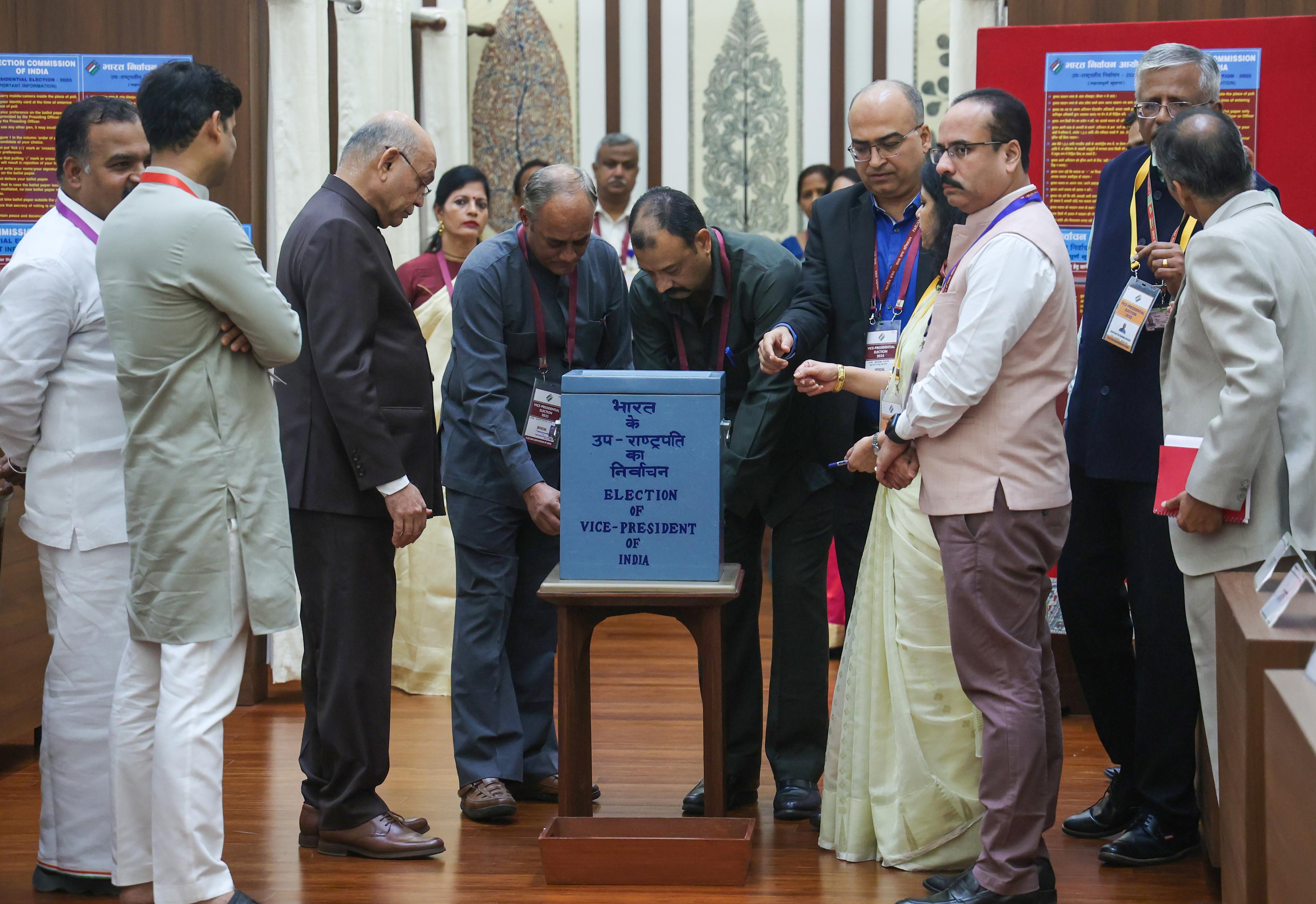 VP election: 97.57 pc polling percentage recorded till 3 P.M.