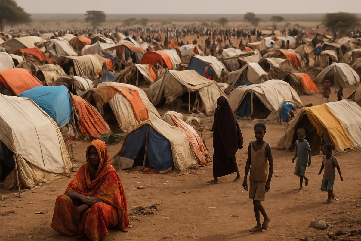refugee camp humanitarian crisis in Sudan