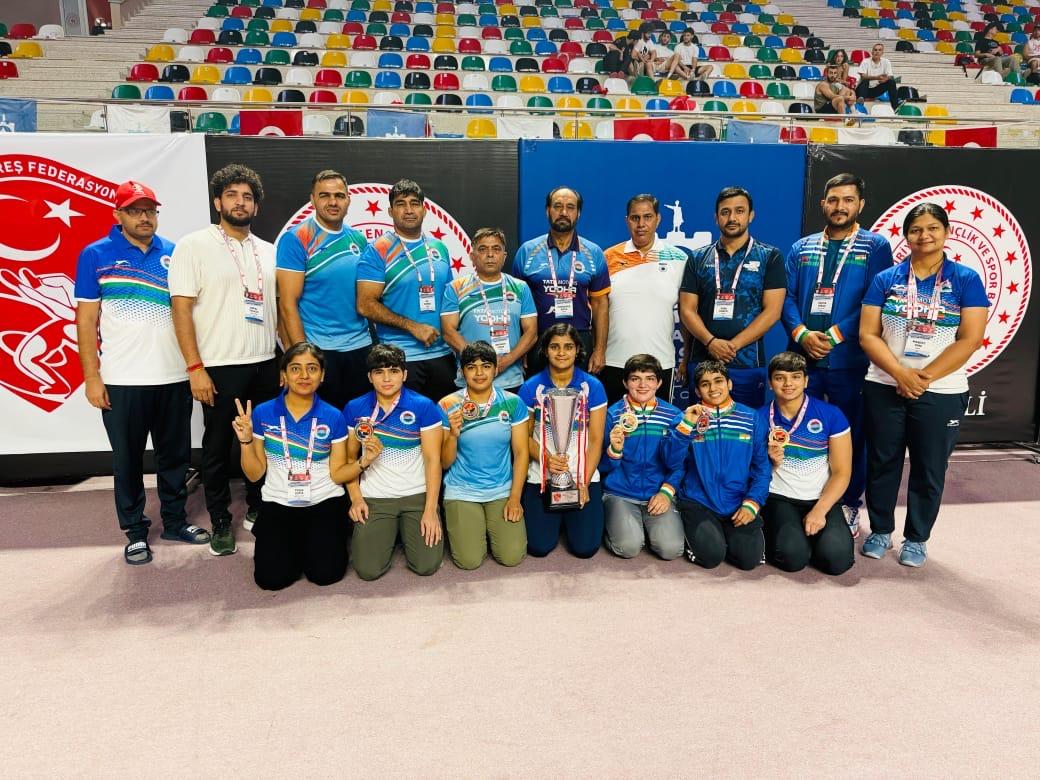 Indian women wrestlers shine at Yasar Dogu International Tournament in Turkey