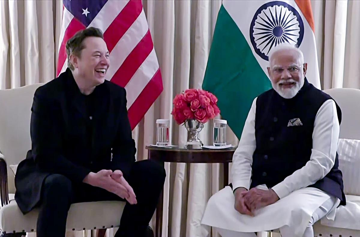 PM Modi meets Elon Musk