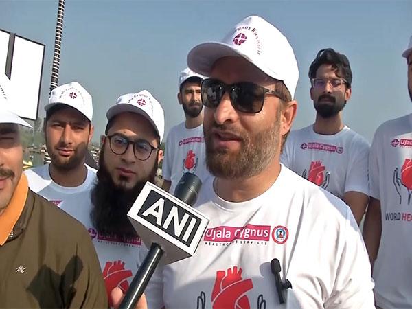 Dr Parvaiz, organiser of the walkathon