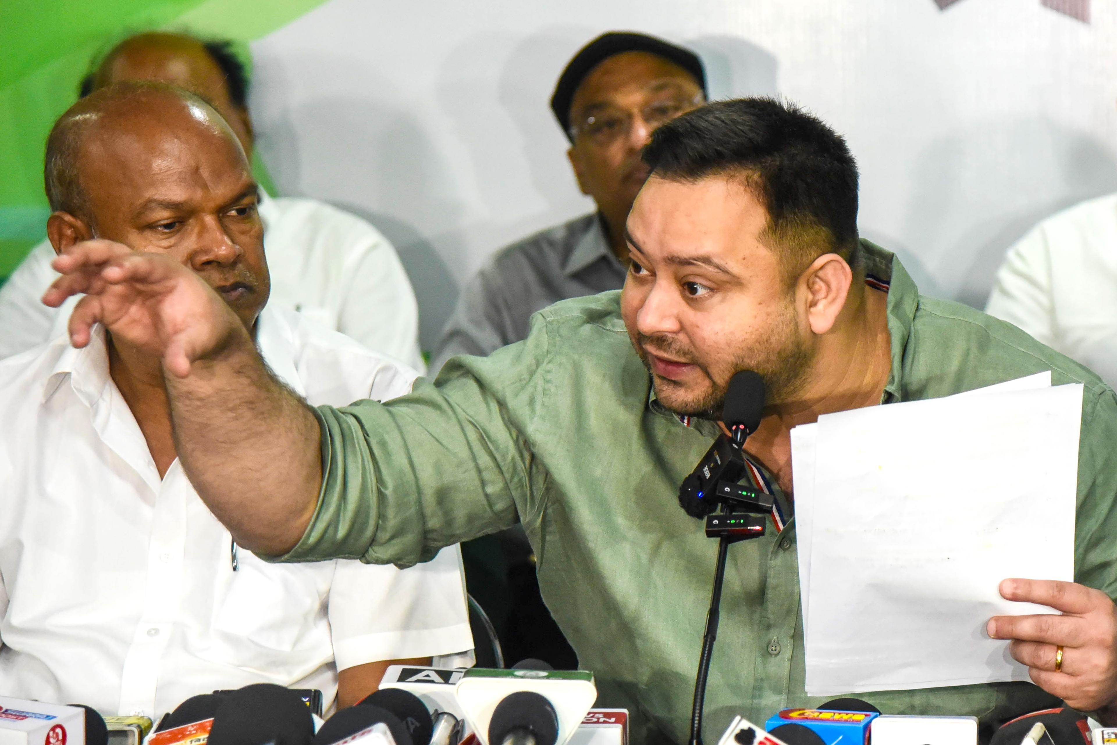 Tejashwi Yadav slams ECI’s voter list revision in Bihar