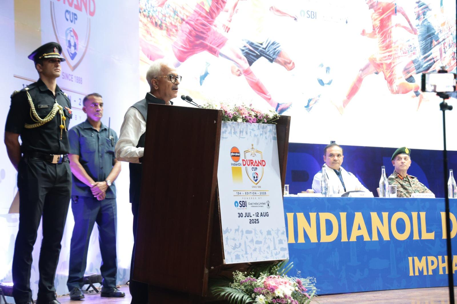 Manipur Guv highlights state’s sports legacy, stresses youth engagement in Durand Cup