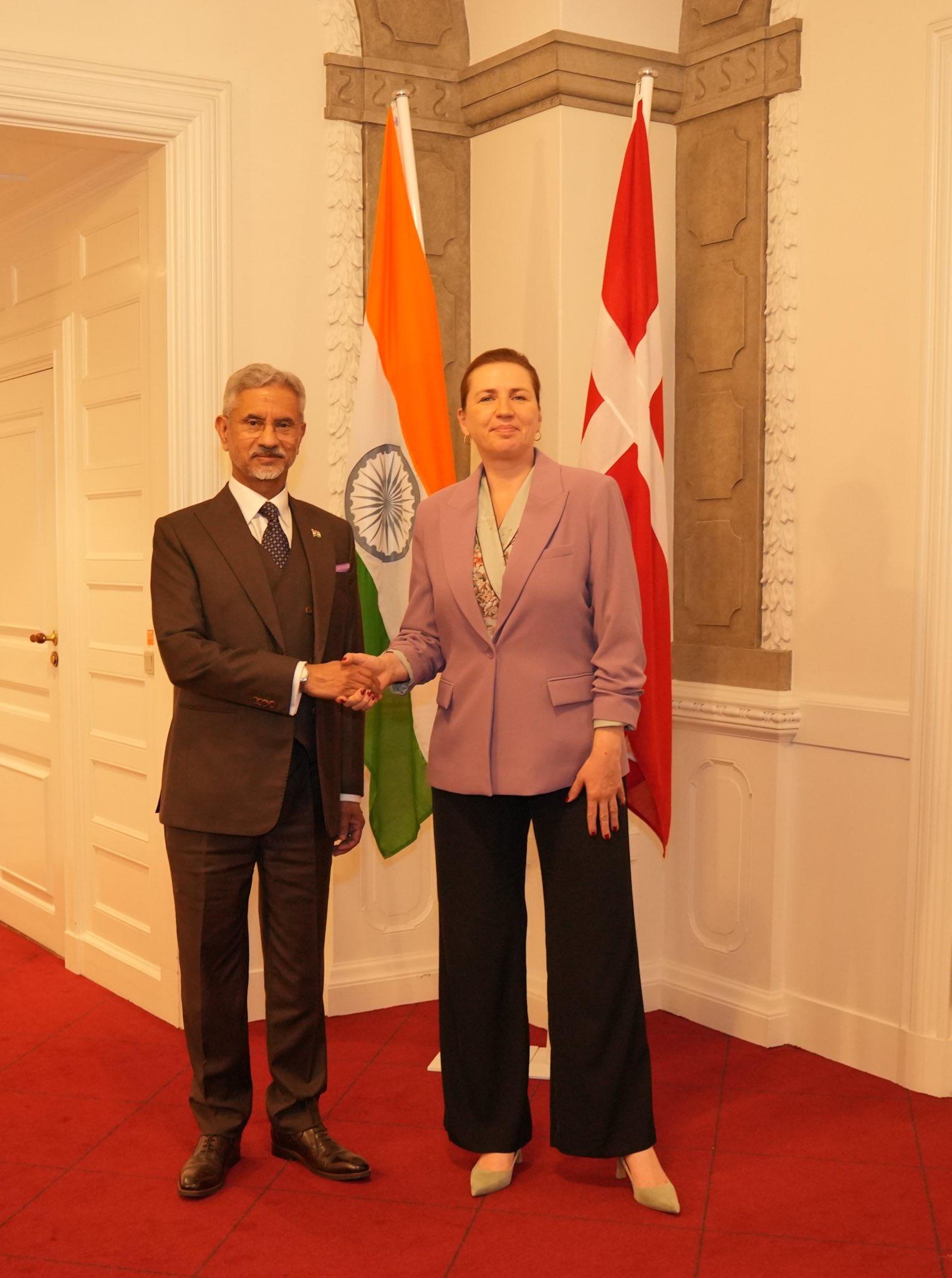 EAM Jaishankar meets Danish PM in Copenhagen, discusses green strategic partnership, anti-terror cooperation