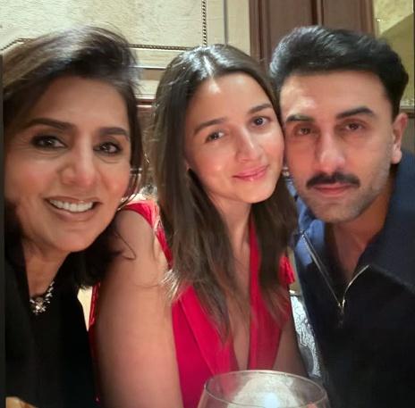 Neetu Kapoor ‘feels blessed’ to have Ranbir Kapoor, shares family moment with Alia Bhatt