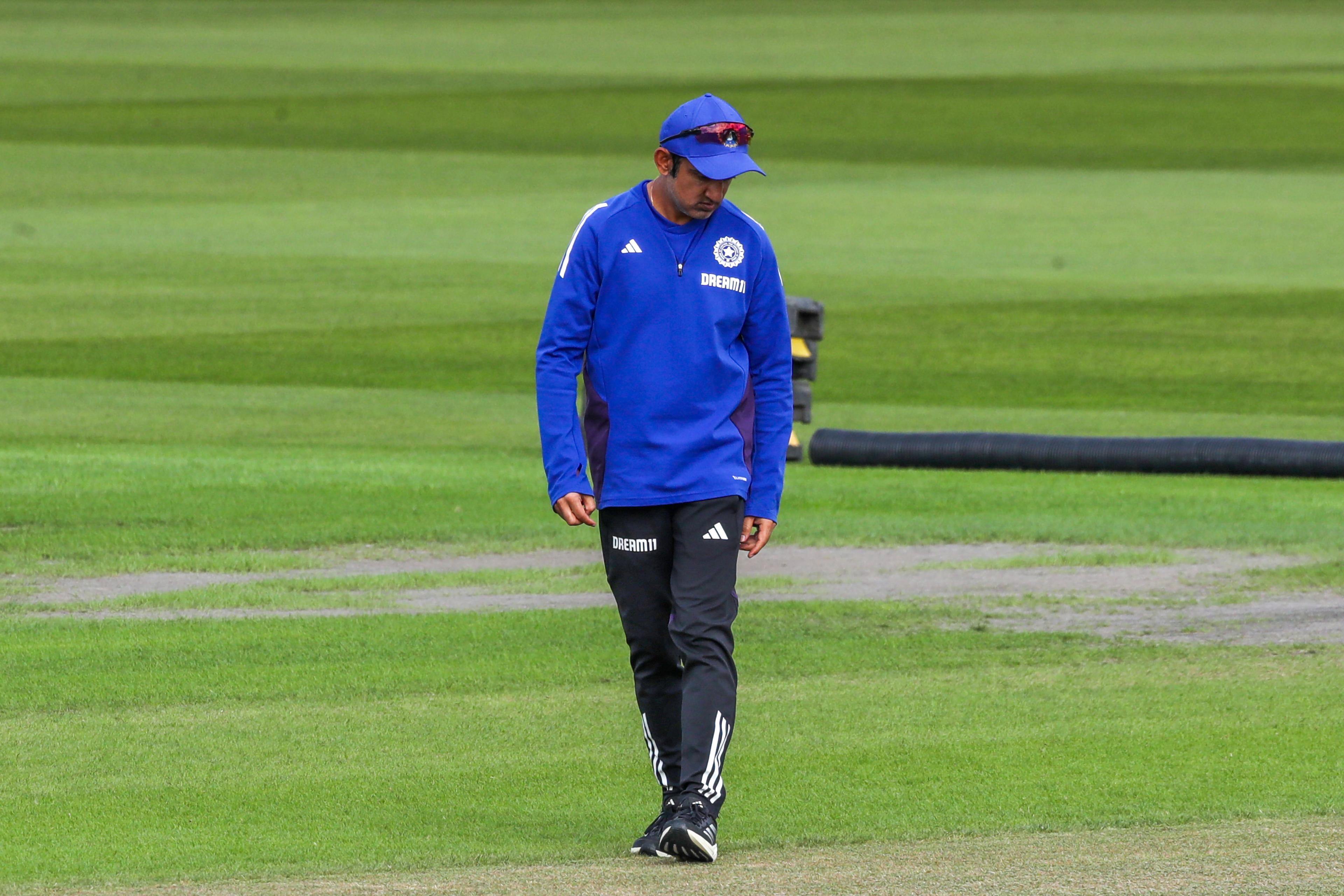 Gautam Gambhir in heated exchange with the Oval Pitch curator ahead of final Test