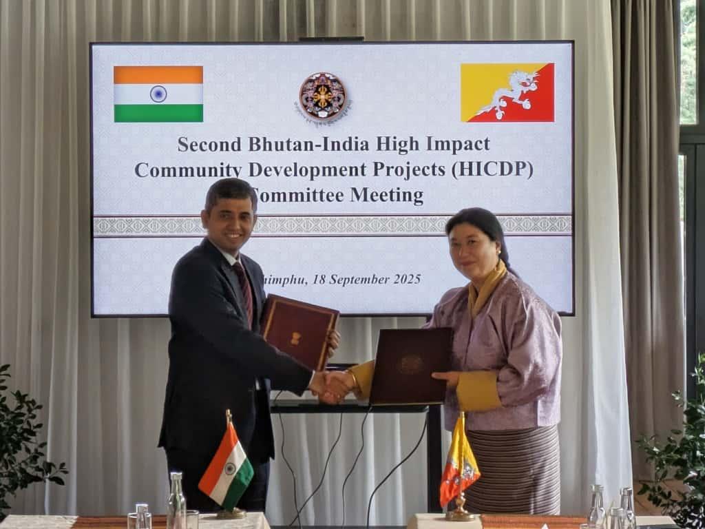 India and Bhutan review and approve High Impact Community Development Projects