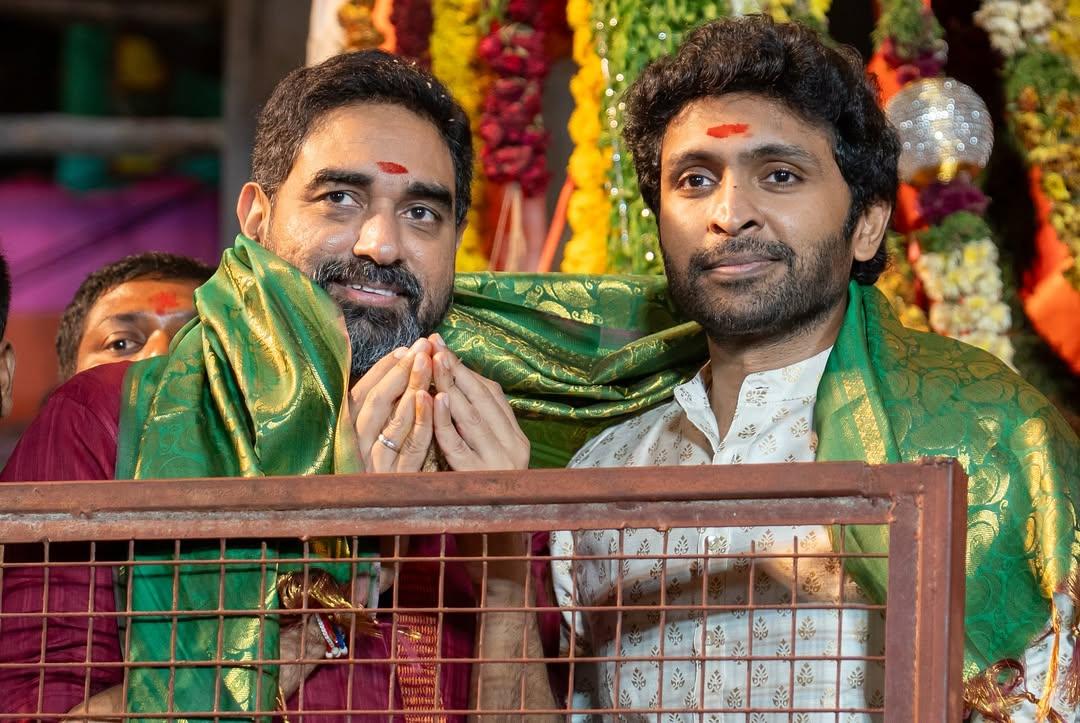 Director Krish, actor Vikram Prabhu offer prayers to Lord Ganesha ahead of 'Ghaati' release