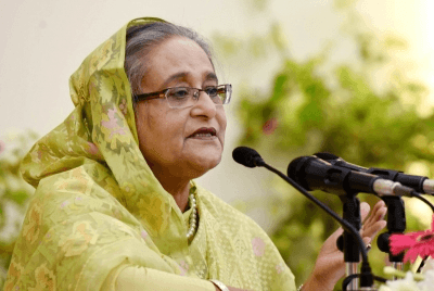 Hasina decries Bangladesh poll process, seeks resignation of Yunus
