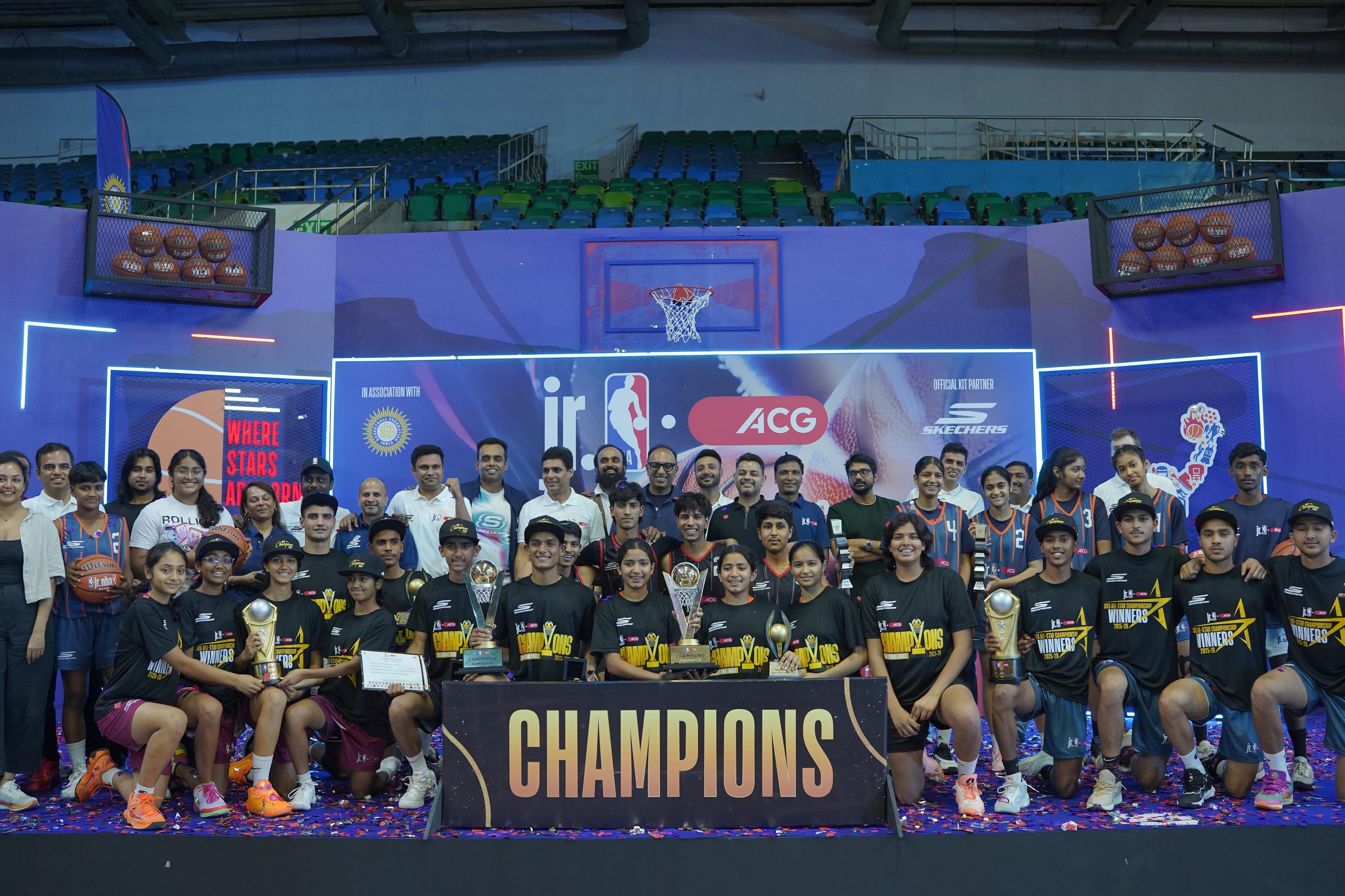 Delhi's Nehru World School, Sacred Heart, Ludhiana, crowned champions of Jr. NBA 3V3 National Finals