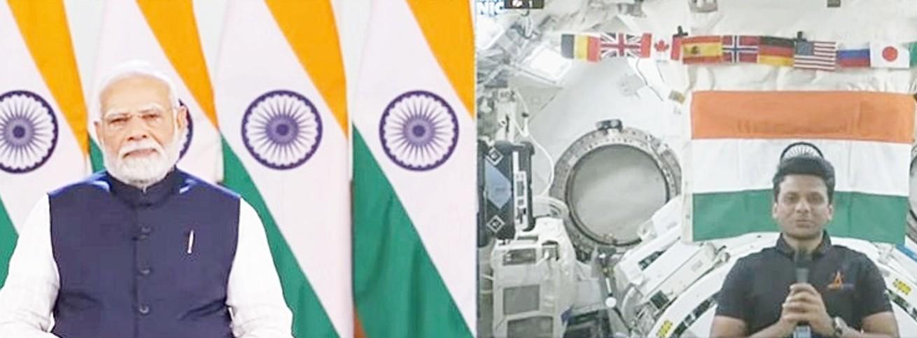PM Modi talks to India’s ‘first astronaut’ Shubhanshu Shukla, calls him ‘pride of 140 crore Indians’