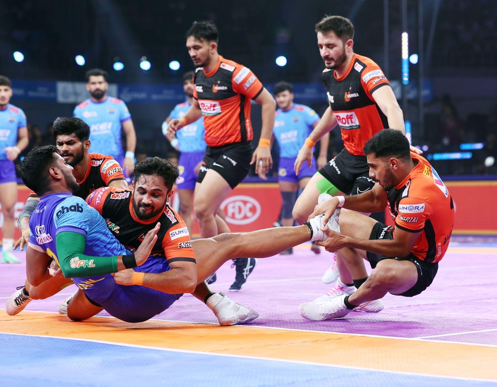 PKL 12: Ajit, Sandeep, and Sunil star as U Mumba beat Bengal Warriorz