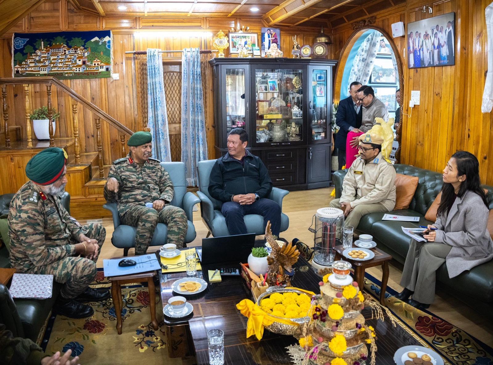 Arunachal Guv, CM review strategic road projects with BRO DG