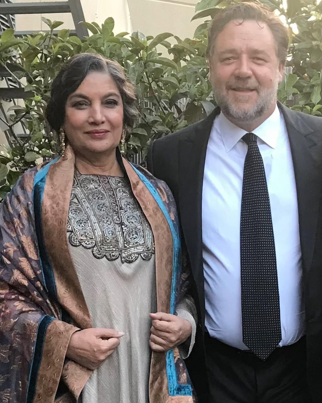 Shabana Azmi calls herself a Russell Crowe admirer: 'A Beautiful Mind continues to haunt me'