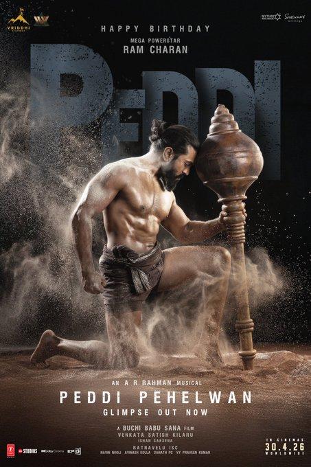 Ram Charan impresses as a mace-wielding wrestler in 'Peddi Pehelwan Glimpse'