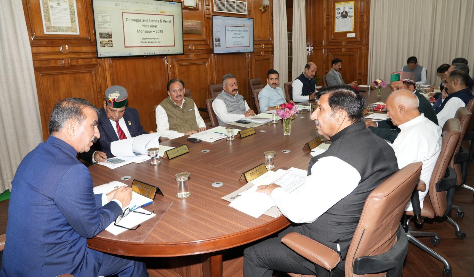 Himachal Cabinet grants special relief package for disaster-hit families