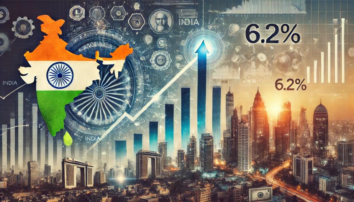 India's real GDP grew