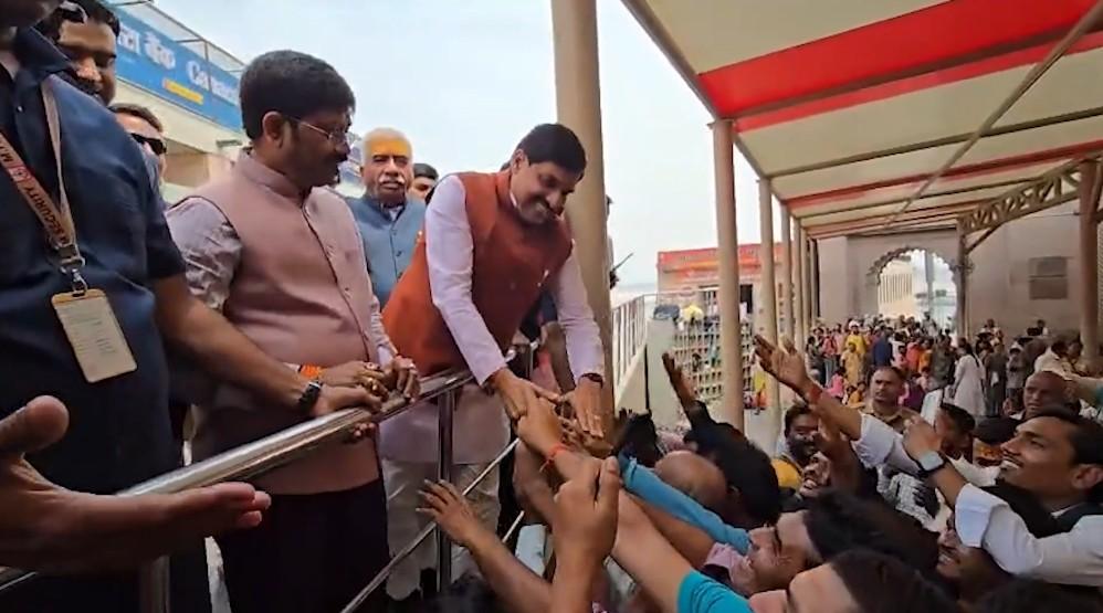MP CM Mohan Yadav visits Kashi Vishwanath, studies corridor management systems