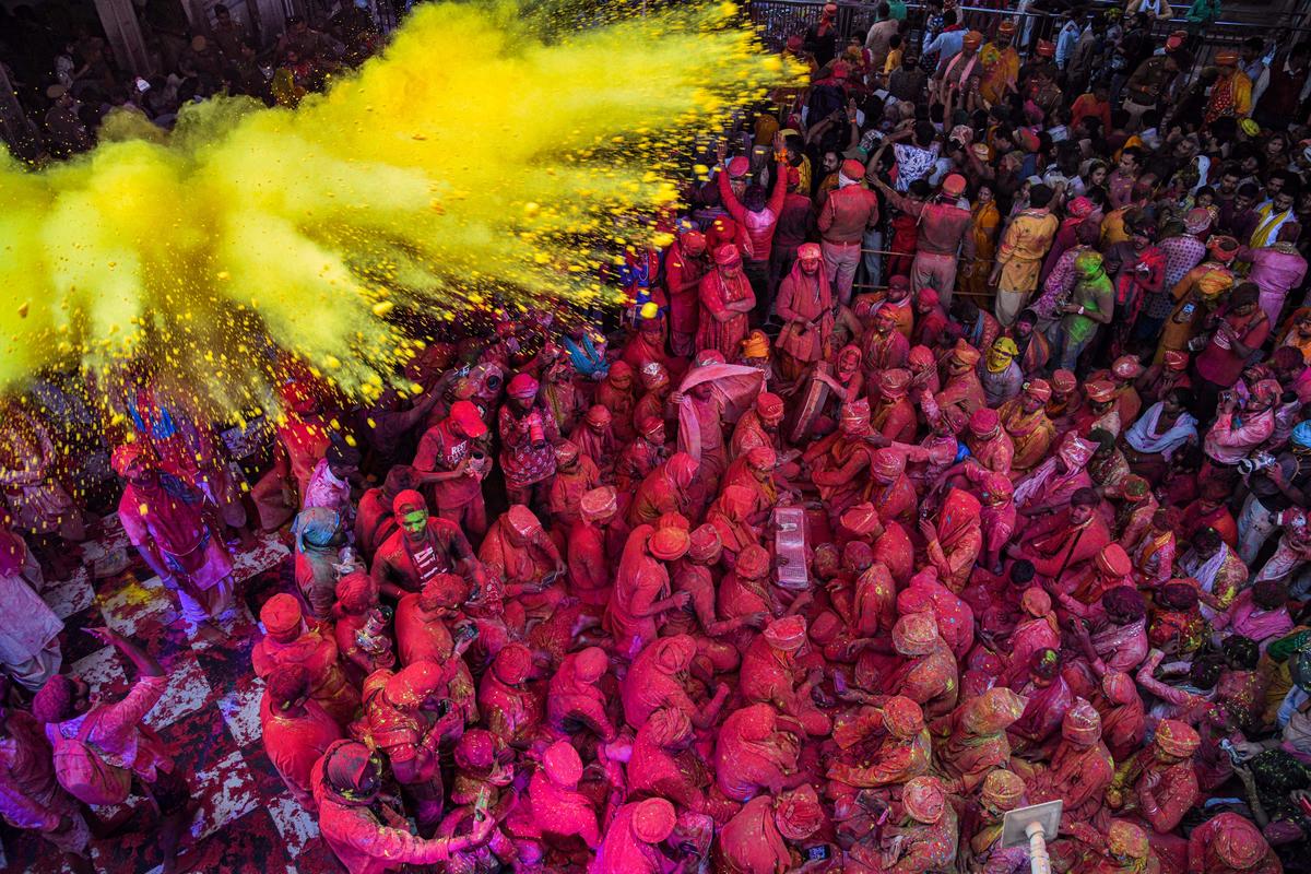2025 during Barsana's Laddu Mar Holi