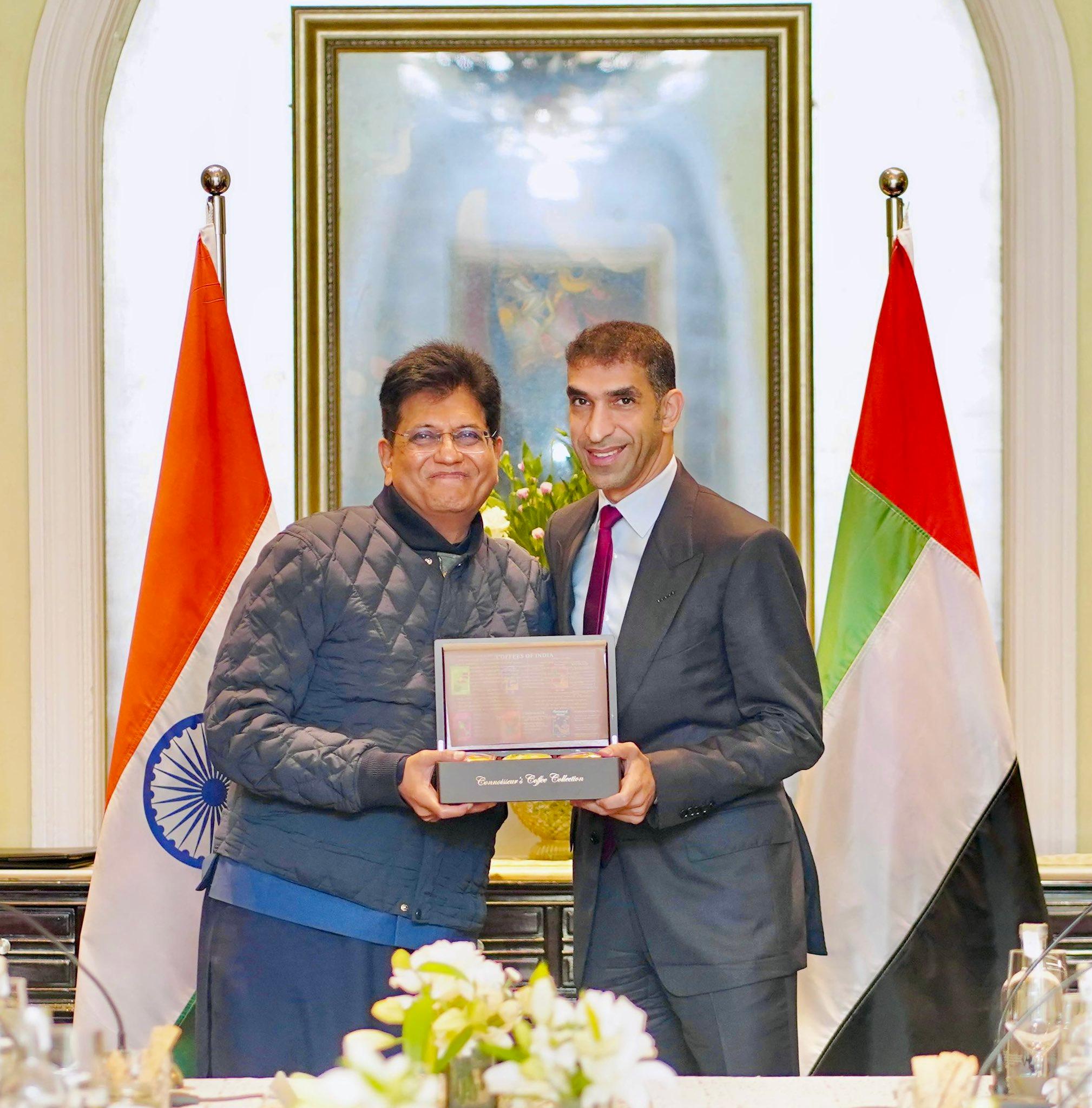 Piyush Goyal meets UAE counterpart; discusses bilateral trade, other key issues