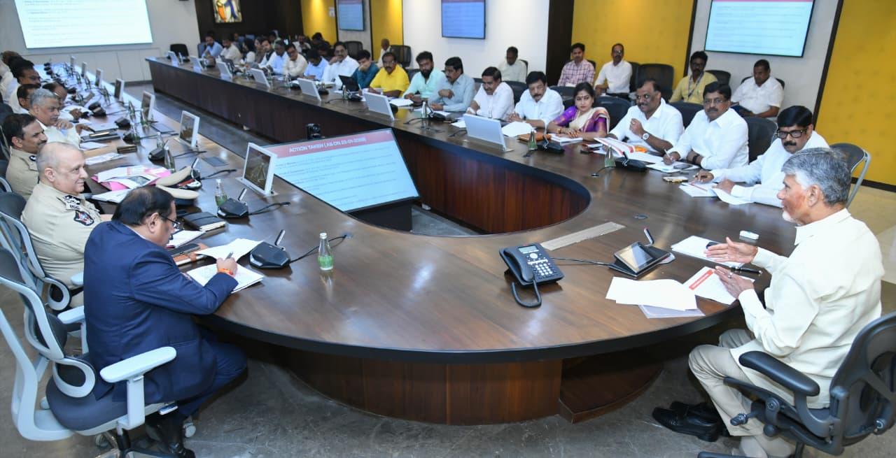 CM Chandrababu Naidu reviews arrangements for Godavari Pushkaralu