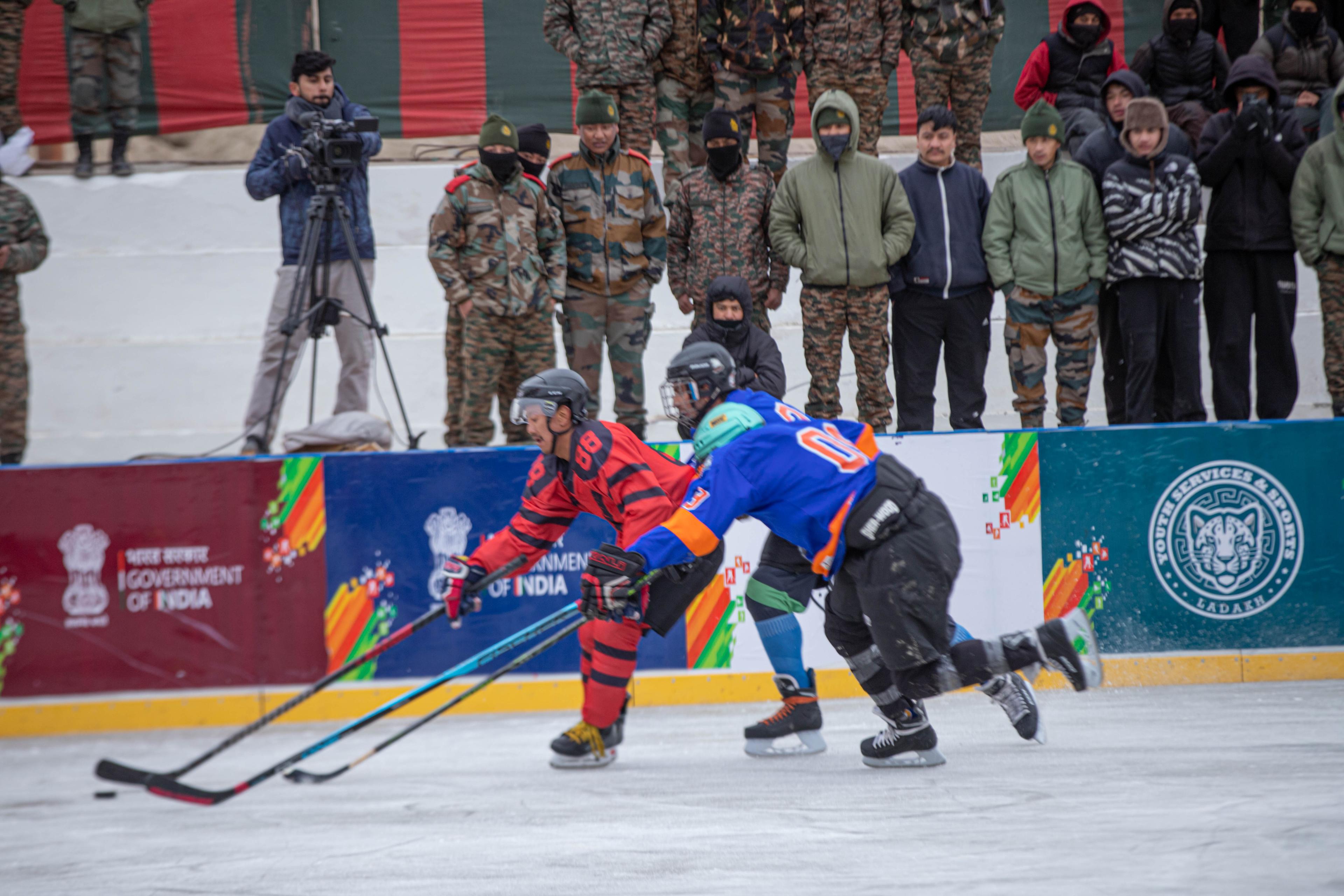 KIWG 2026: Ladakh women set up ice-hockey final against ITBP, snowfall impacts long-track skating schedule