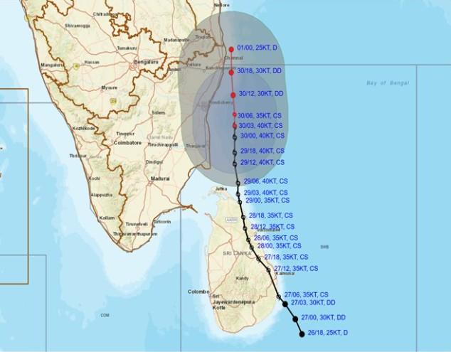 Cyclone Ditwah: Red alert in three Andhra Pradesh districts