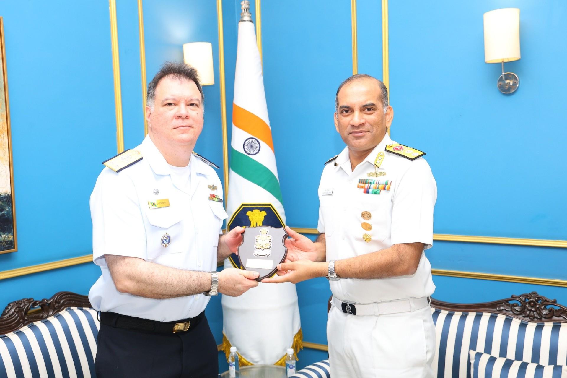 40-member Brazilian Navy delegation discusses maritime training cooperation with India