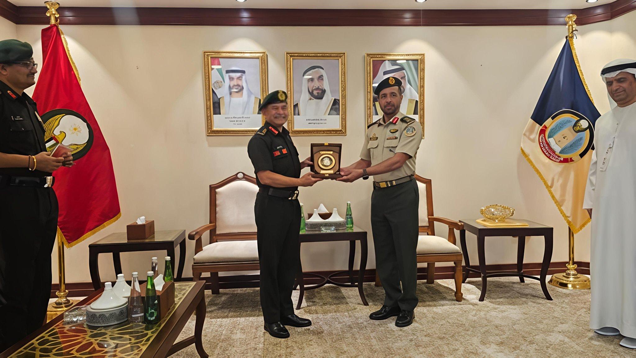 Army Chief General Dwivedi visits UAE National Defence College, highlights evolving global security landscape