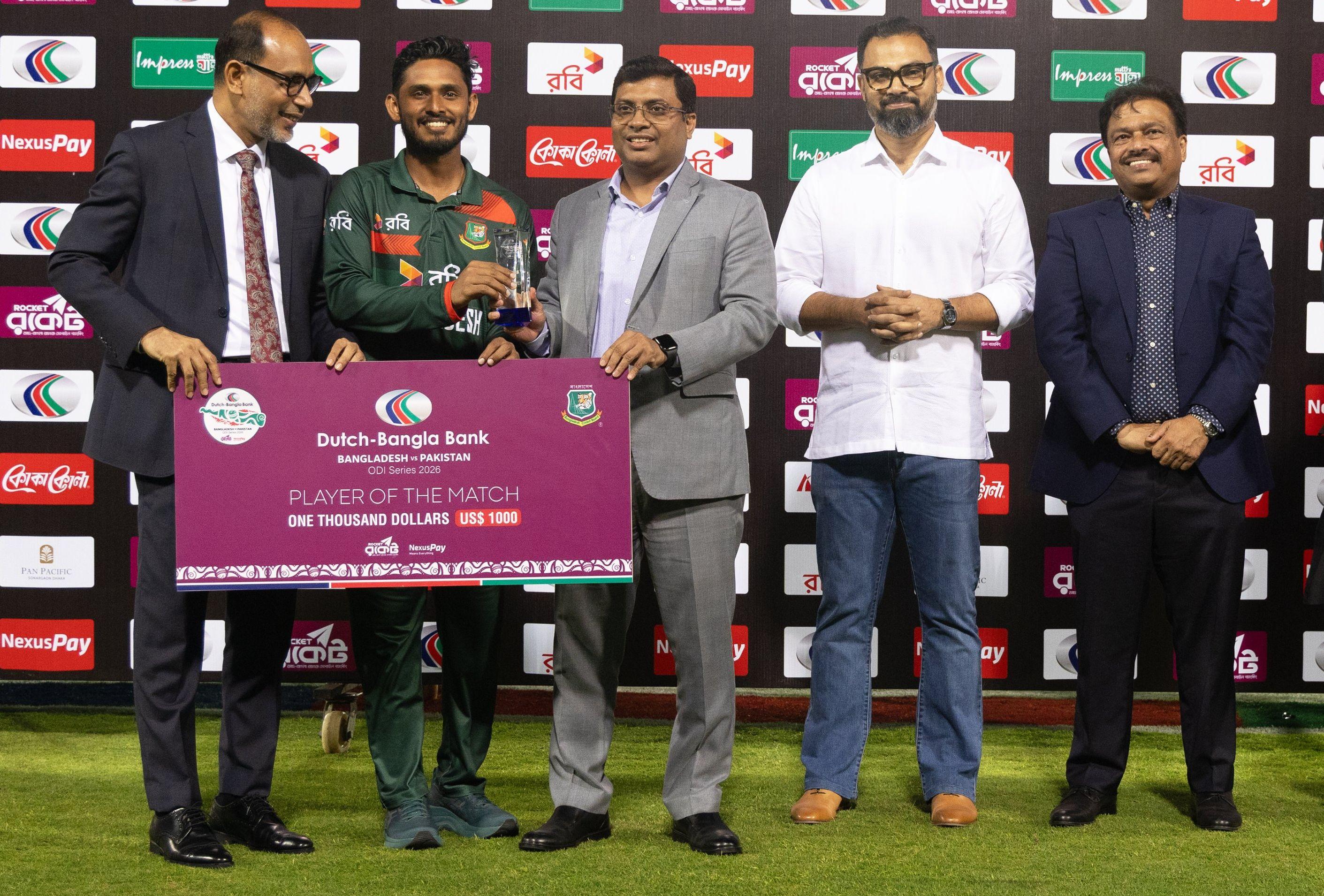 3rd ODI: Tanzid, Taskin, Mustafizur shine as Bangladesh beat Pakistan to clinch series
