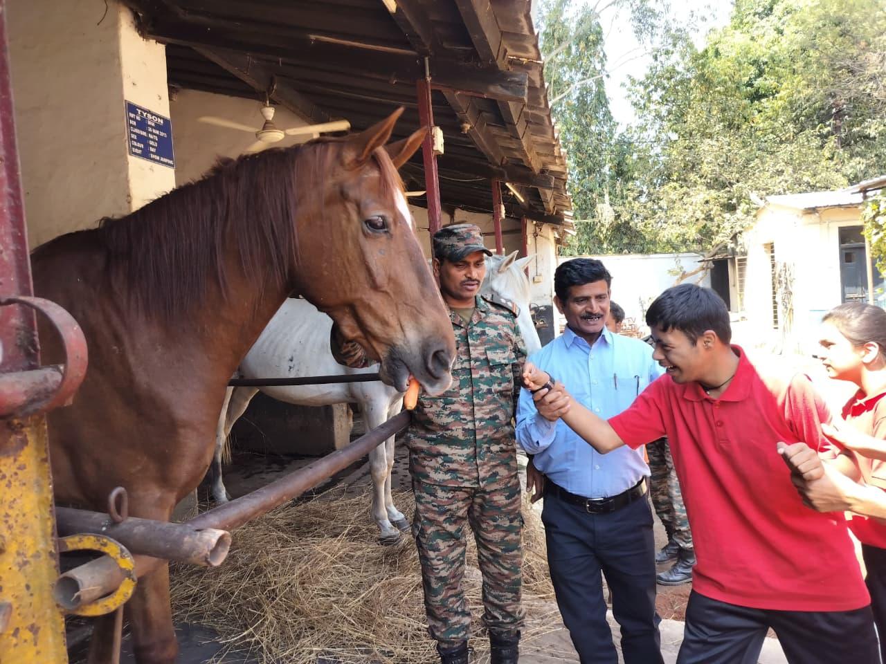 MP: Specially-abled students from Army school have fun outing with military horses