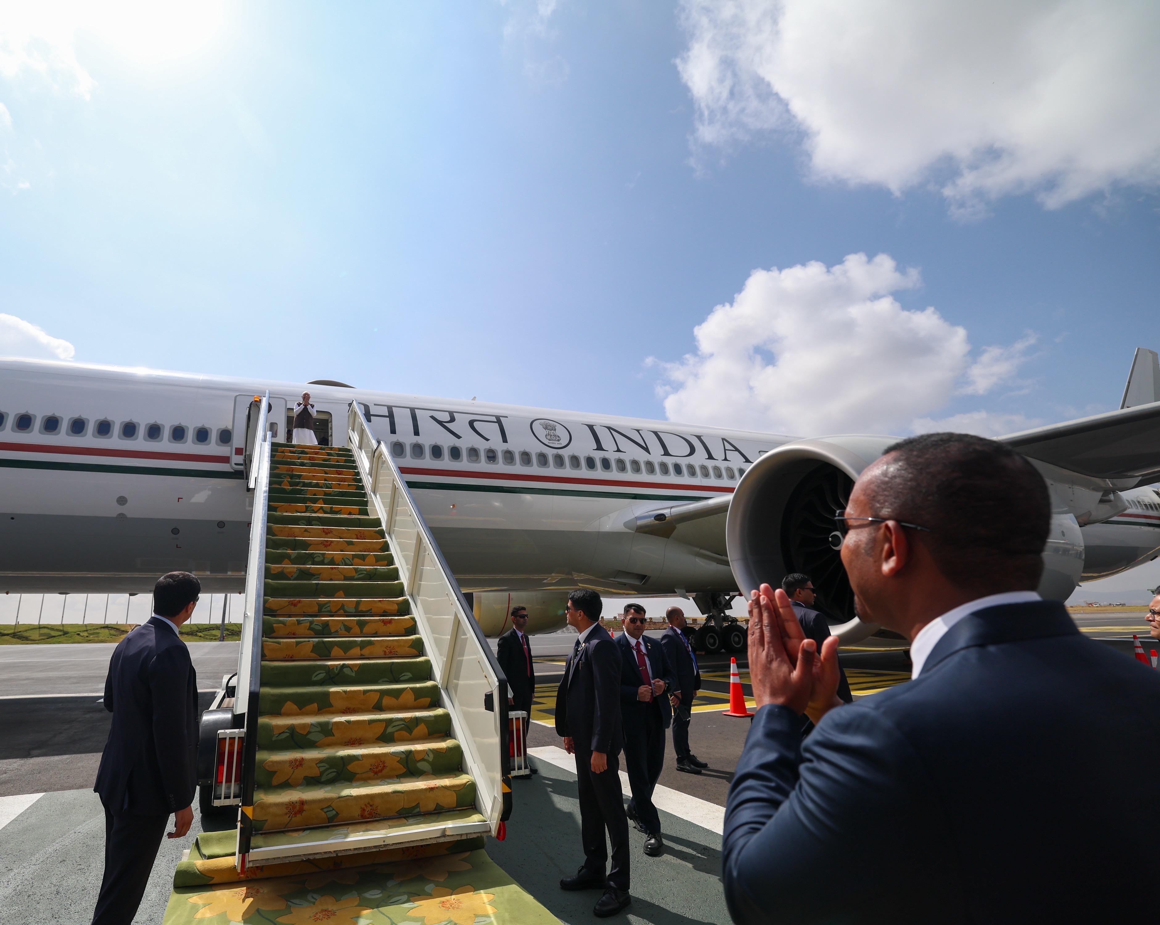 Abiy Ahmed drives PM Modi to airport, bids farewell after conclusion of landmark visit