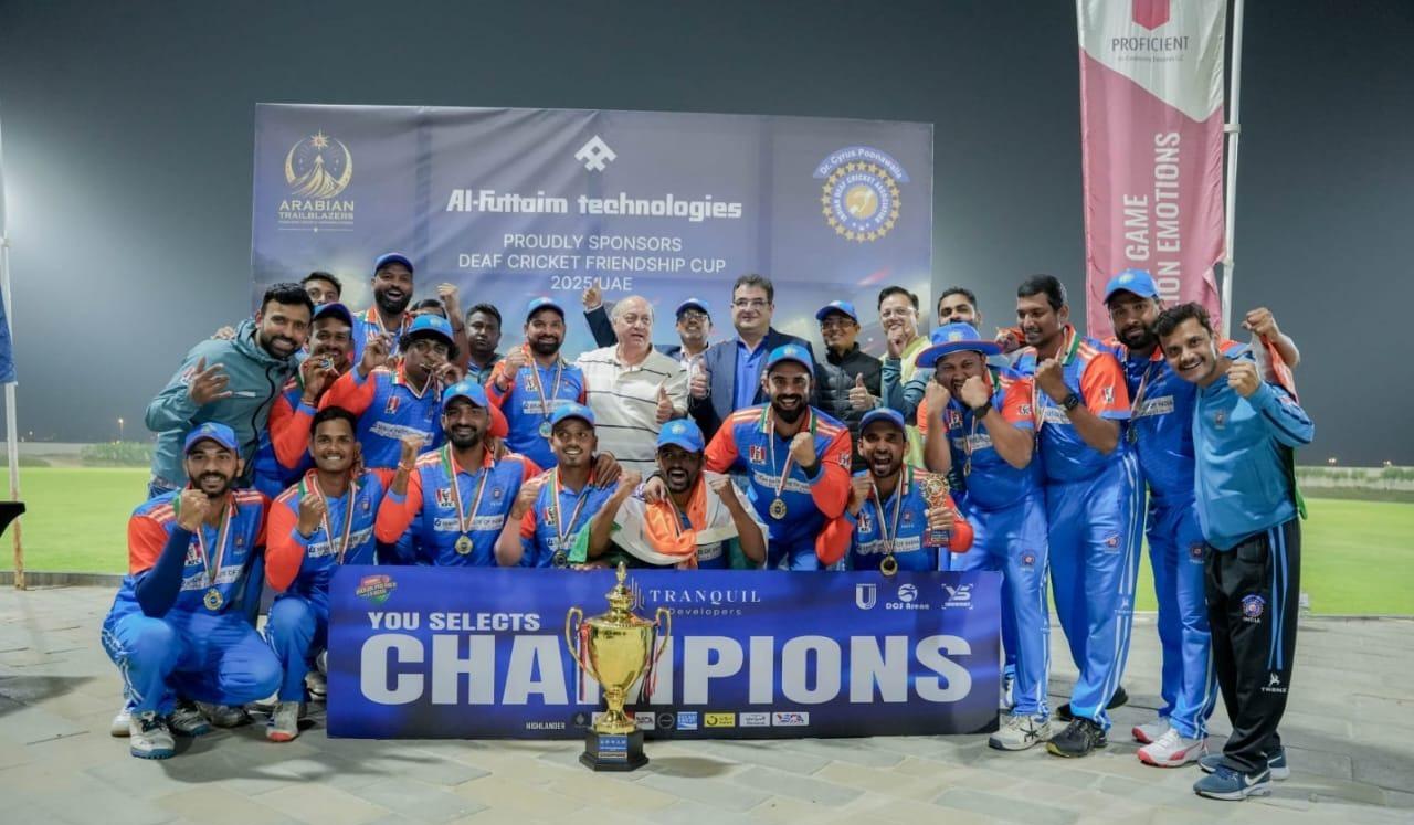 Indian Deaf Cricket Association Team wins T20 series 3-0 against Dubai’s IWDD