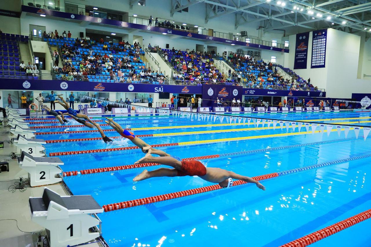 78th Senior National Aquatic Championship begins with record-breaking performances