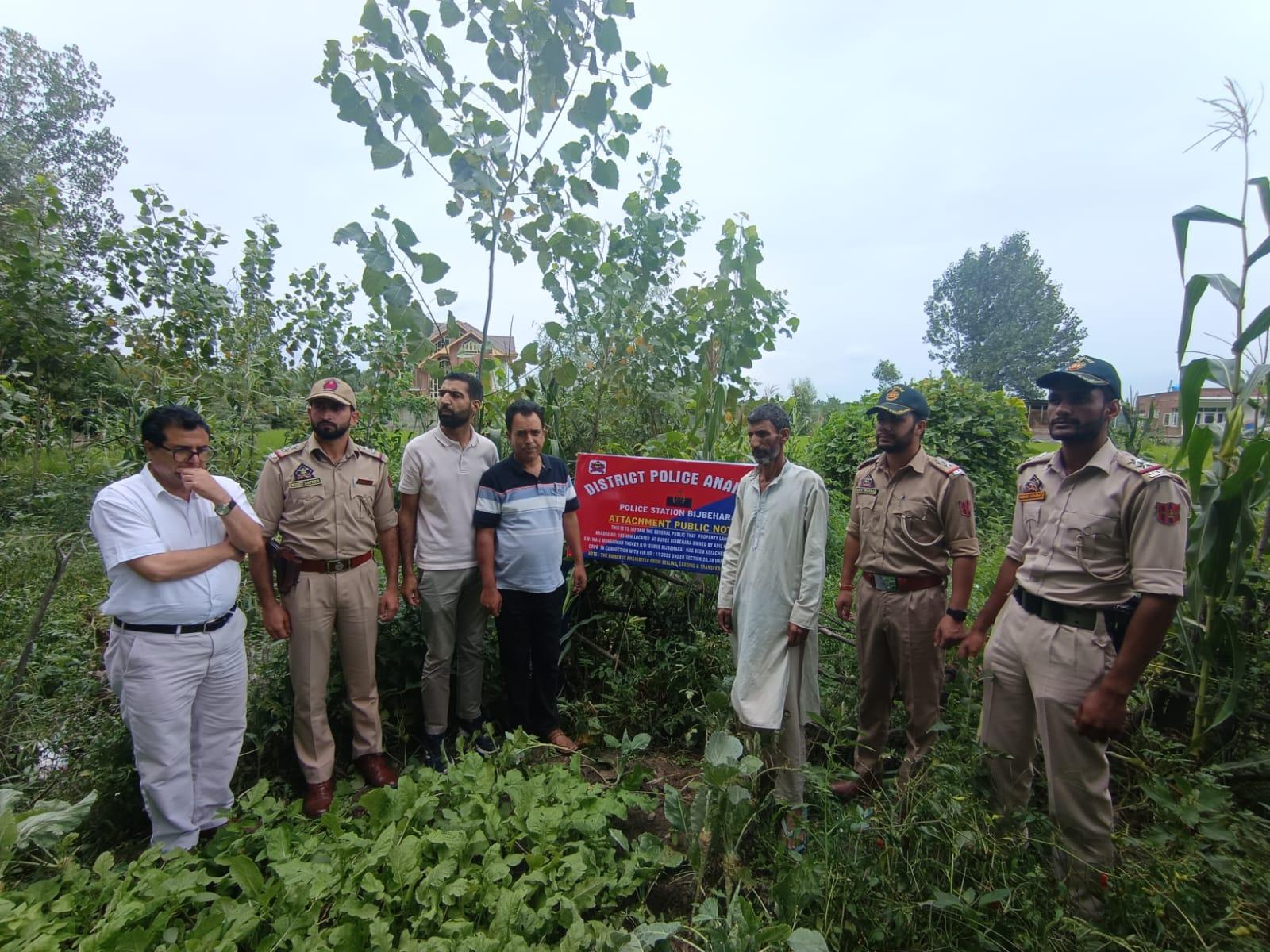 J&K Police attaches property of ‘active’ terrorist in Anantnag