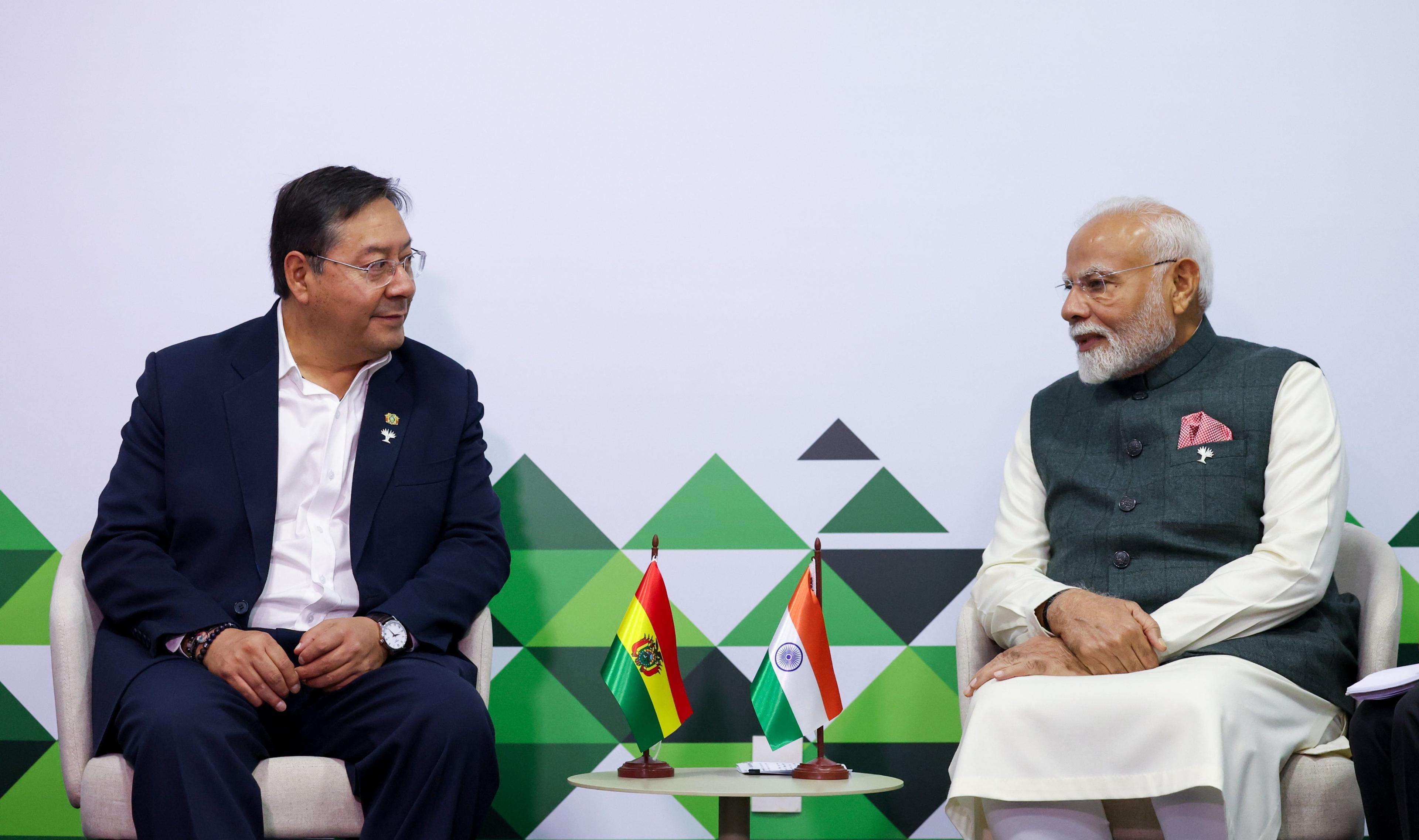 PM Modi meets Bolivian President on sidelines of BRICS summit