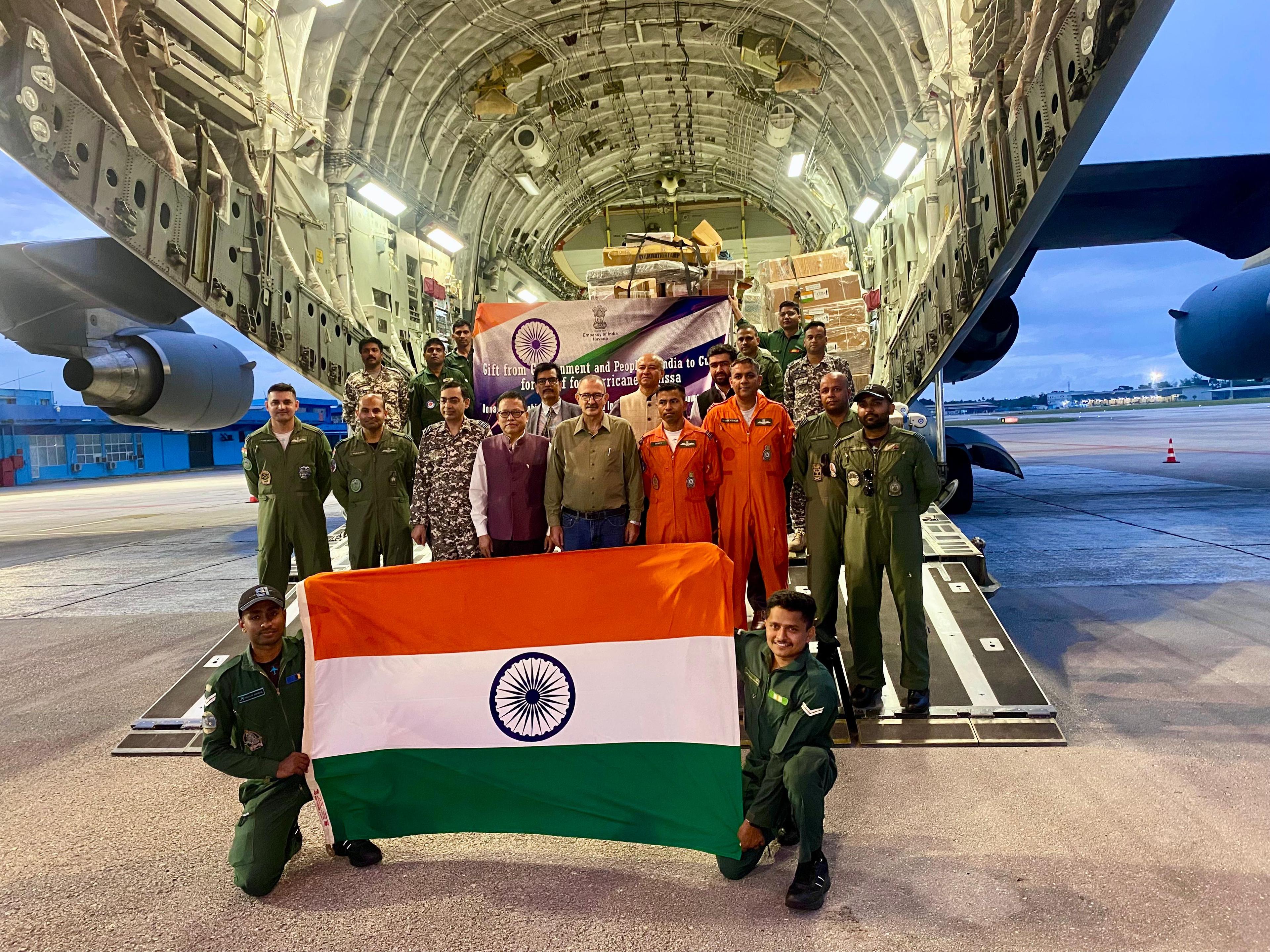 India hands over 20 tonnes of humanitarian aid to Cuba for Hurricane Melissa relief