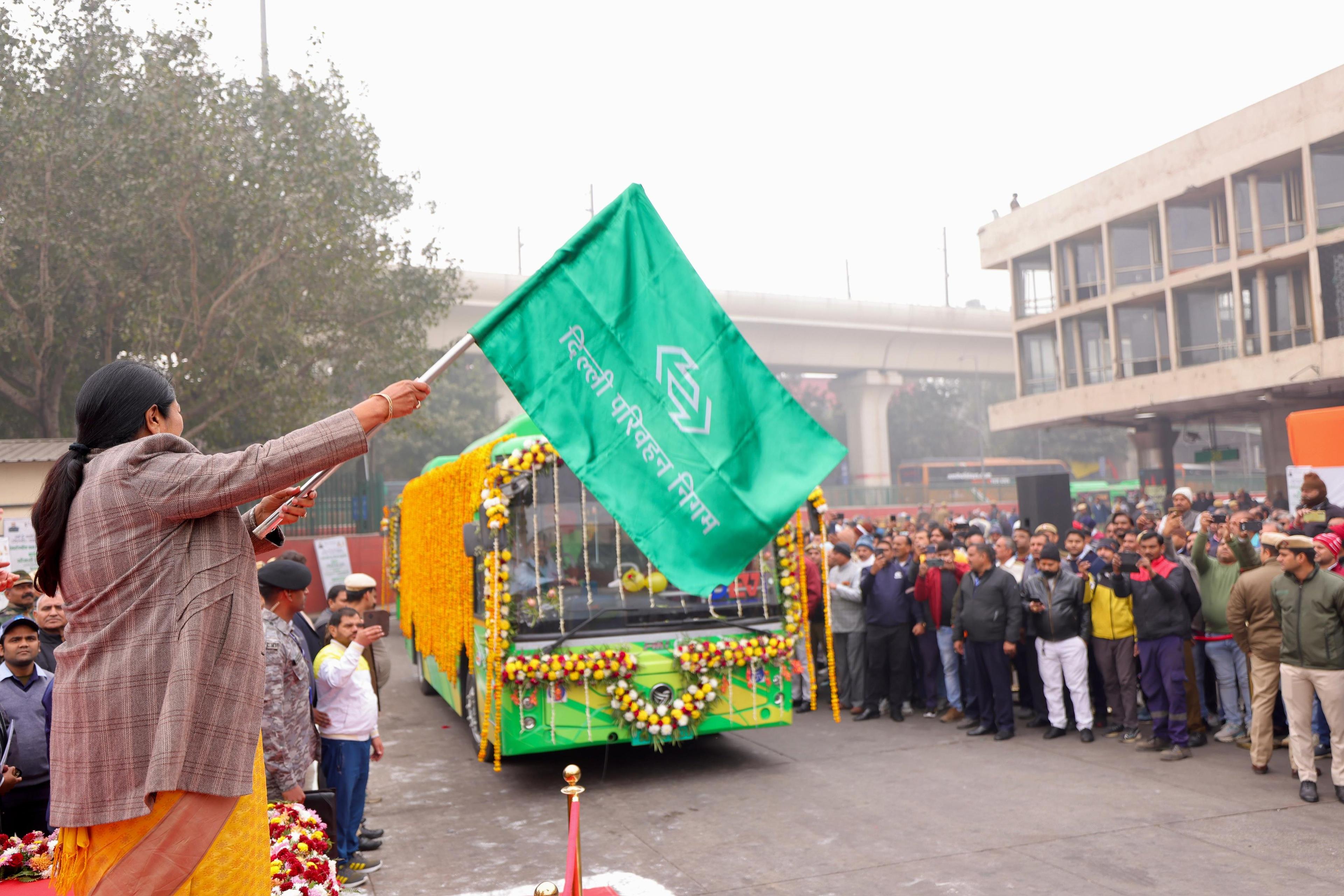 Delhi CM announces plan to have fully electric DTC bus fleet by next year