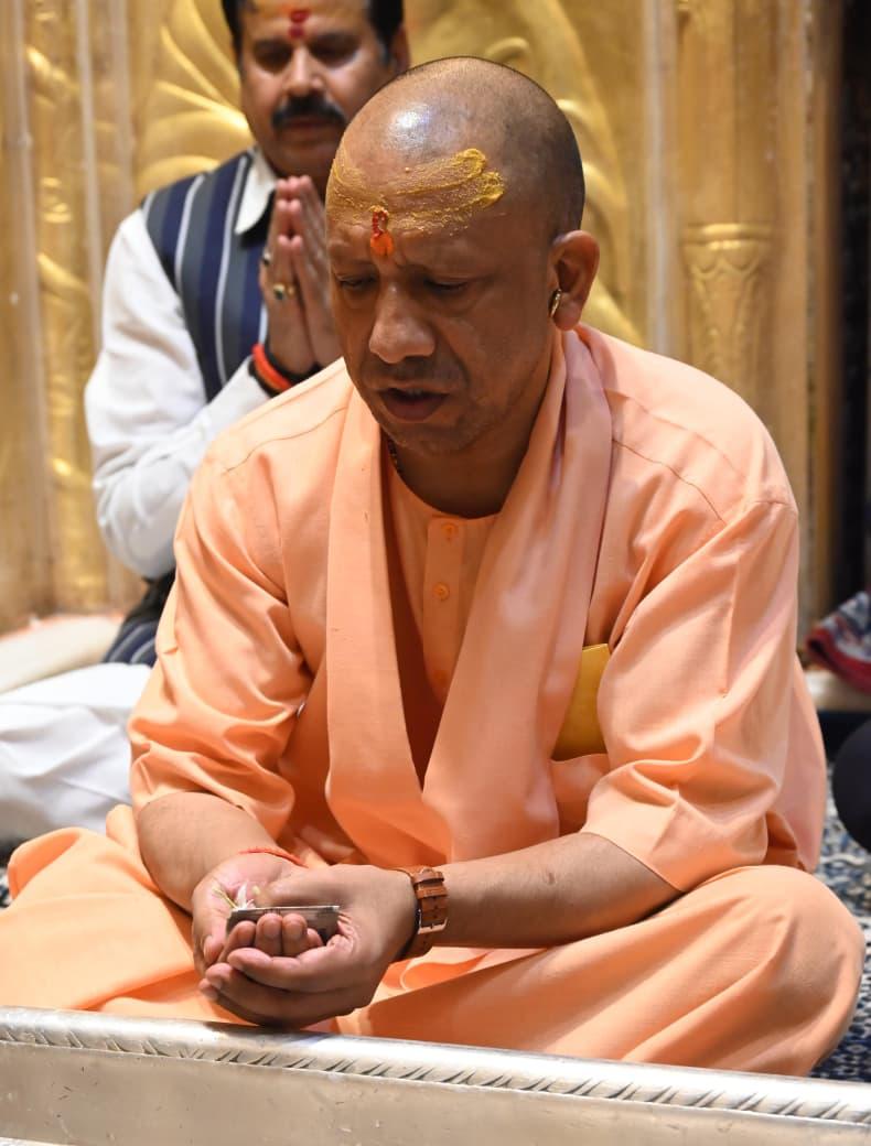 Yogi Adityanath reaches Varanasi ahead of PM Modi’s visit, performs puja at Kashi temples