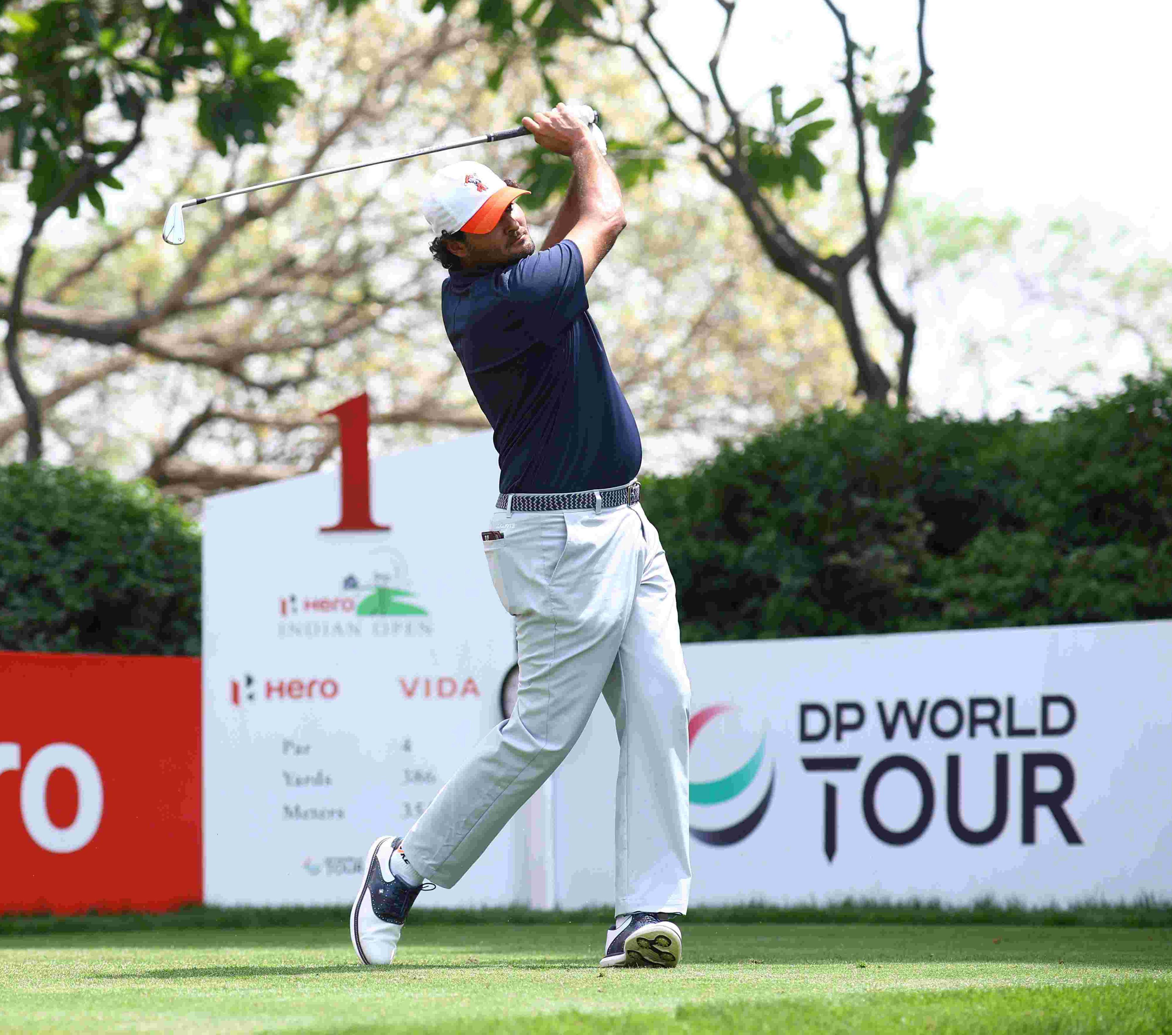 Defending champion Chacarra leads by four, as OP Chouhan is the top Indian