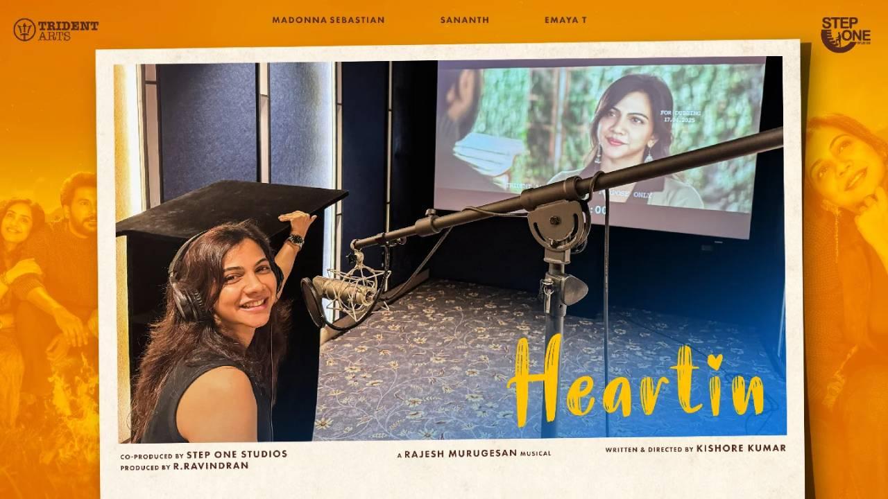 Madonna Sebastian completes dubbing for her film 'Heartin'