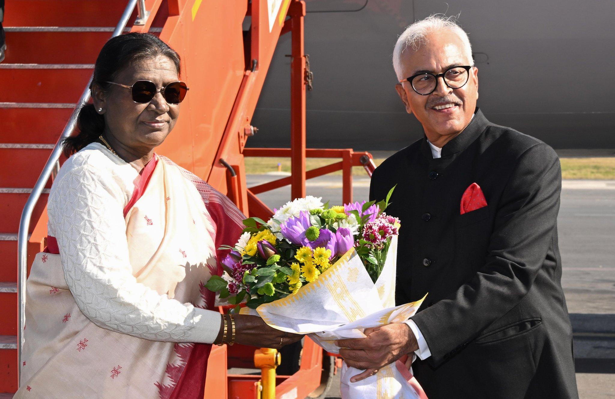 President Murmu arrives in Manipur on maiden visit; to unveil multiple projects