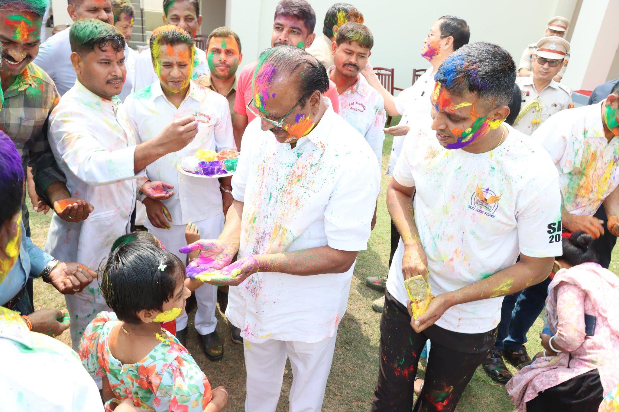 Holi celebrated across NE; Guvs, CMs extend greetings 