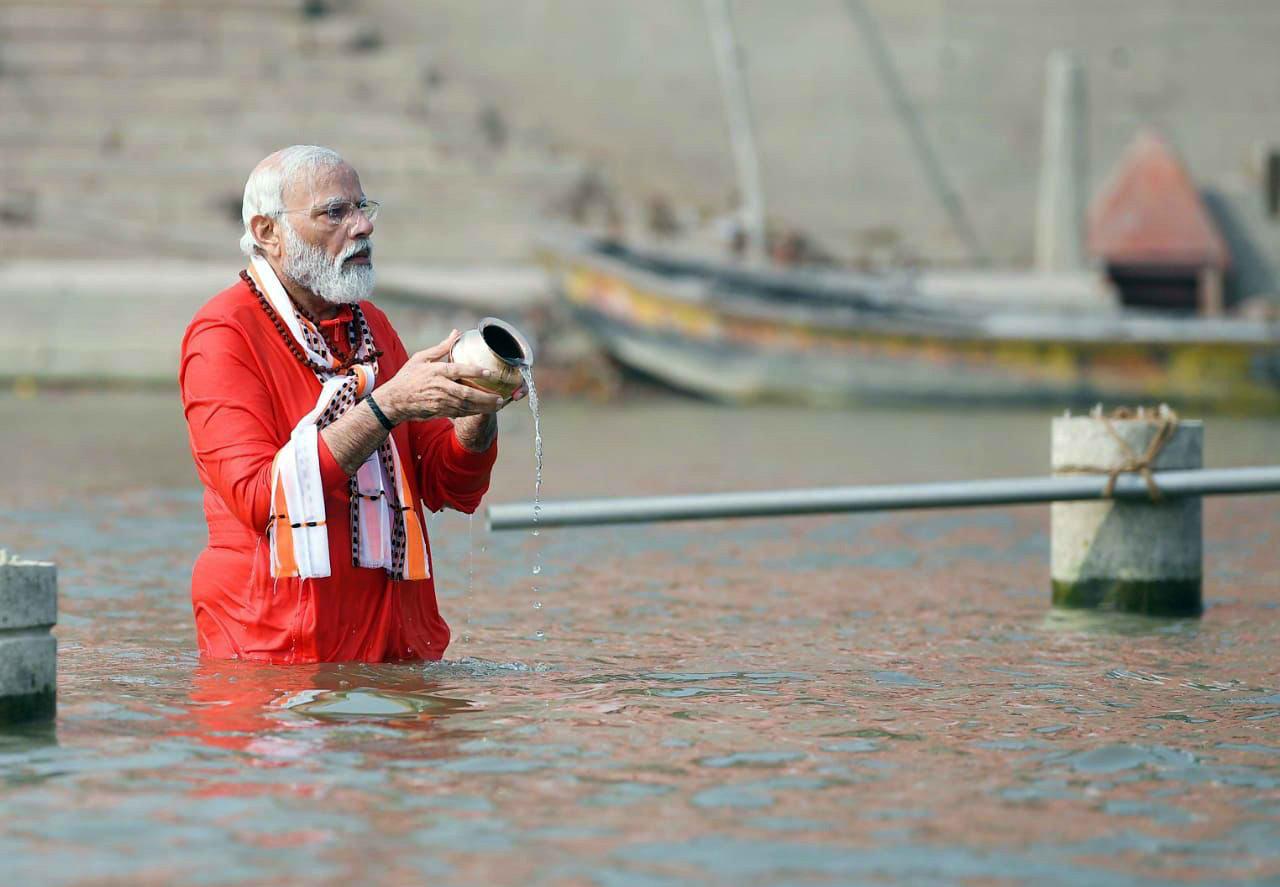 PM Modi Ganga Dip