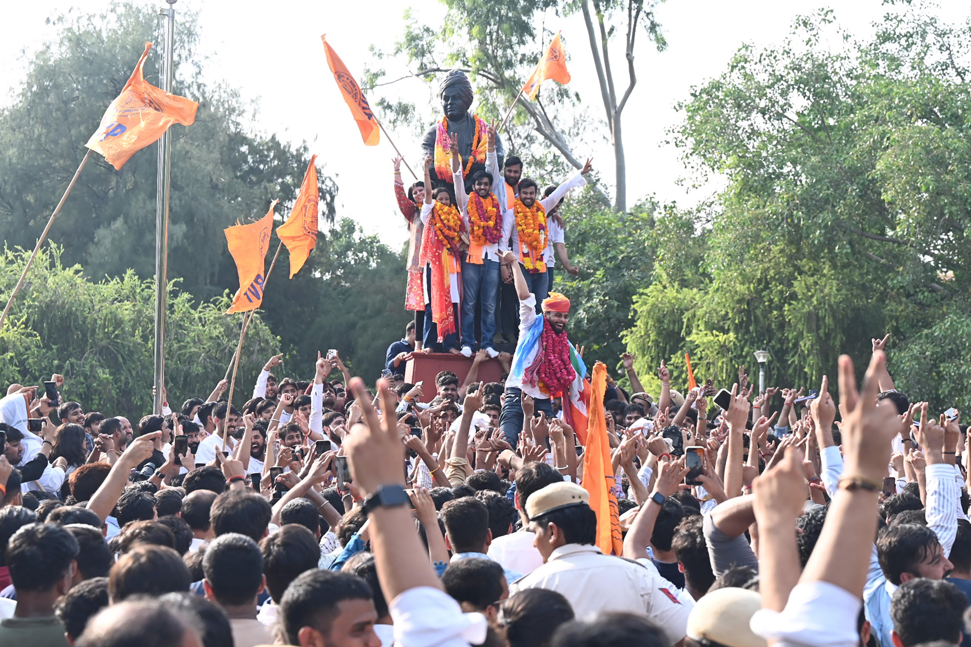 Convincing win for ABVP, DUSU voters ignore Rahul Gandhi’s contentions