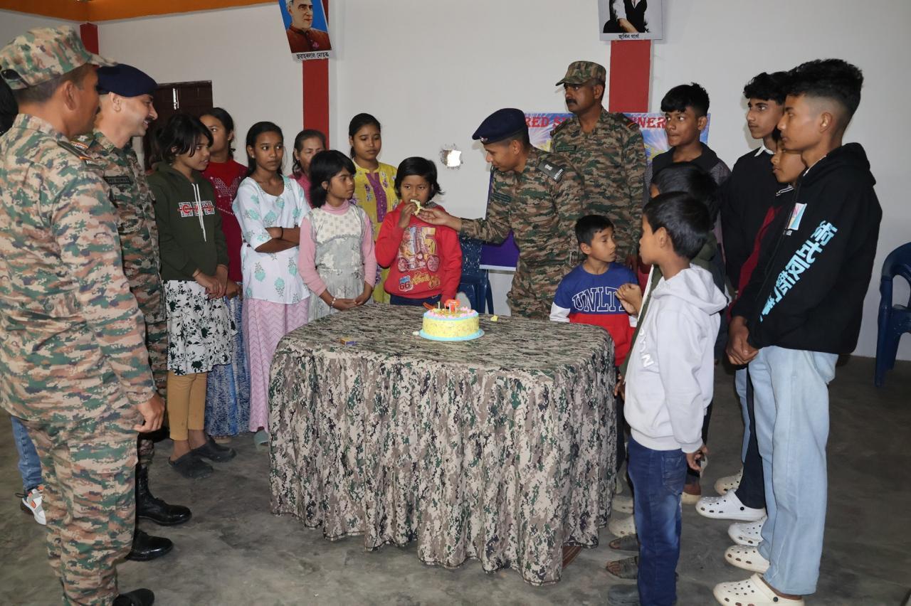 Assam: Army organises New Year celebration with orphan children