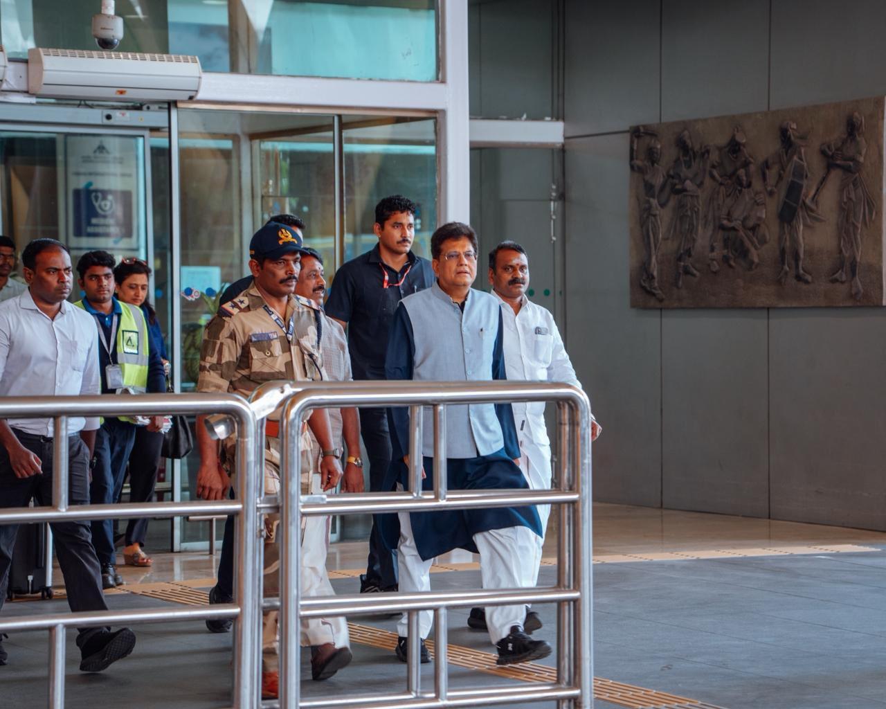 'Will sit together and decide today': Piyush Goyal in Chennai on NDA seat-sharing